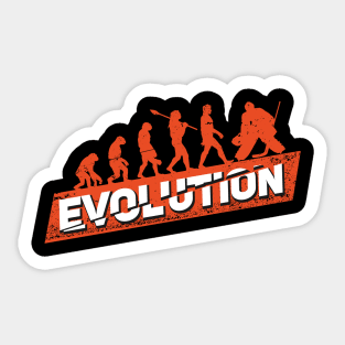 Ice Hockey Goalie Evolution Goaltender Gift Sticker